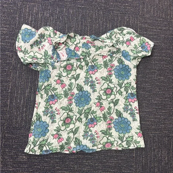 Banjanan Multicolor Floral Ruffle Blouse - Picture 4 of 4